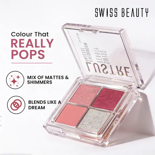 Swiss Beauty Lustre Eyeshadow Palette