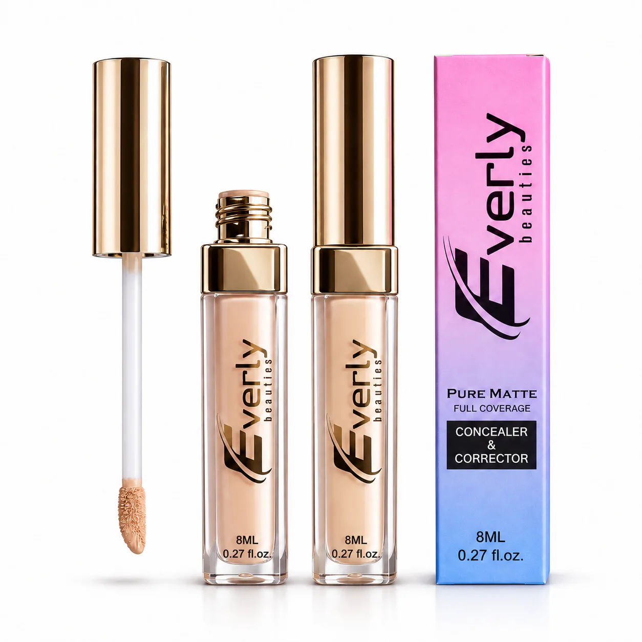 Everly Beauties Pure Matte Full Coverage Concealer & Corrector 8ml