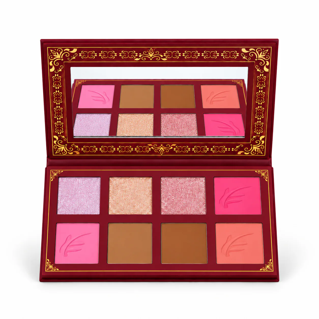 Everly Beauties Signature 8 colors Luxe Face & Eye Palette | 3 colors Blush | 3 colors Highlighter | 2 colors Contour