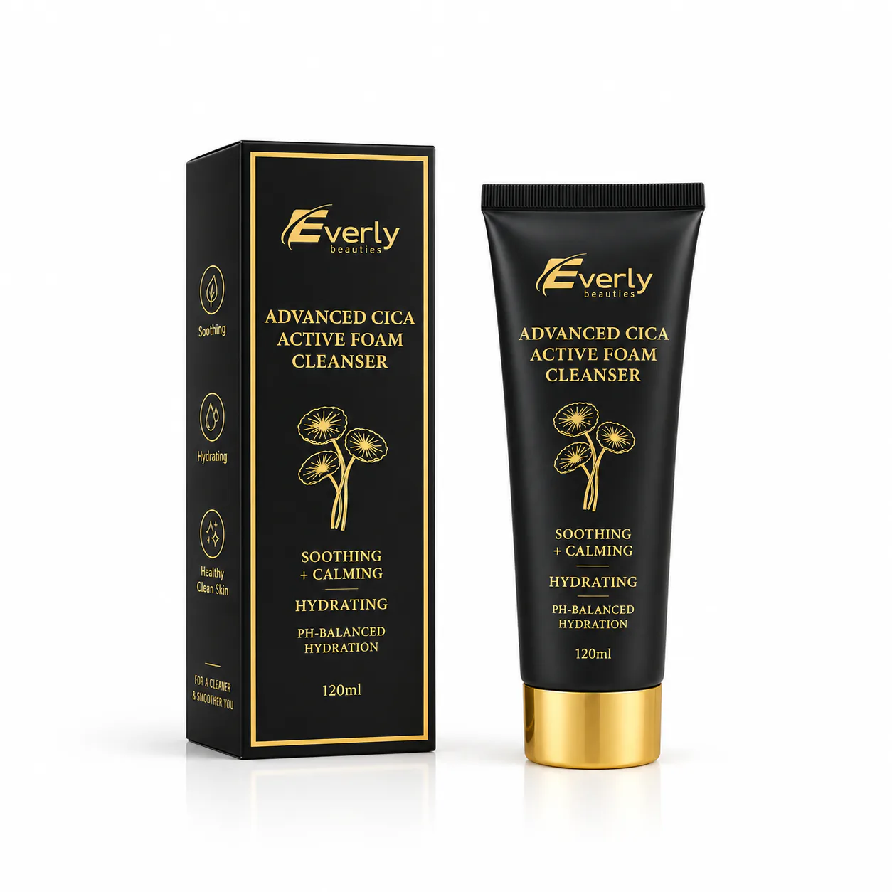 Everly Beauties Advanced Cica Active Foam Cleanser - 120ml