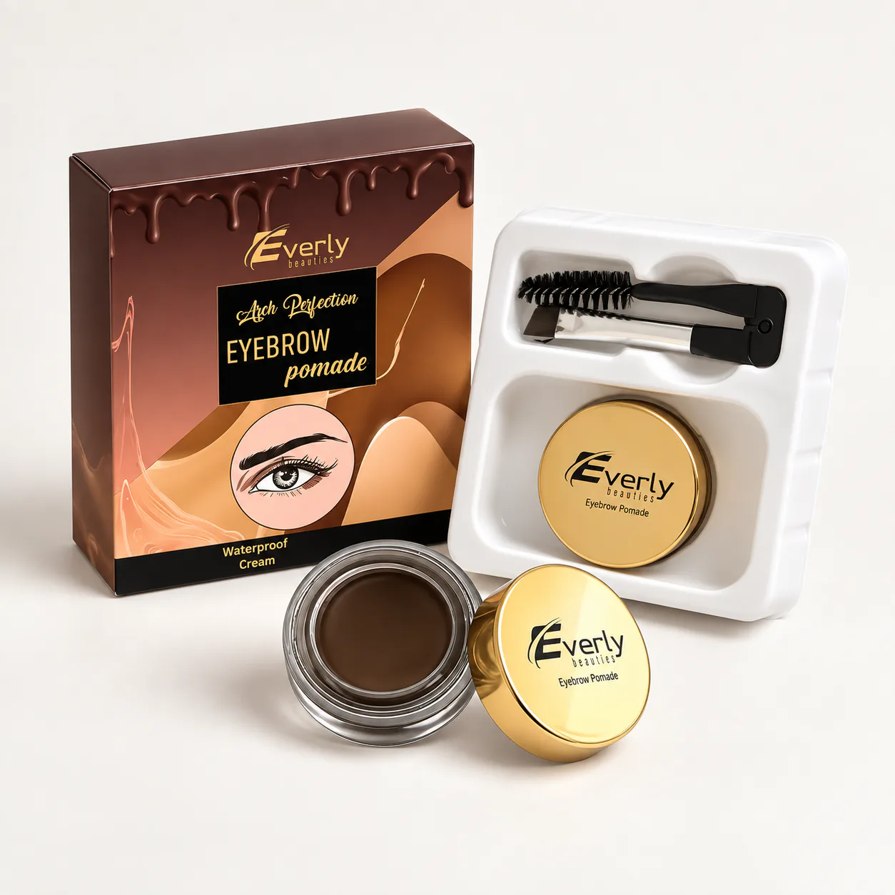 Everly Beauties Arch Perfection Eyebrow Pomade - Dark Brown