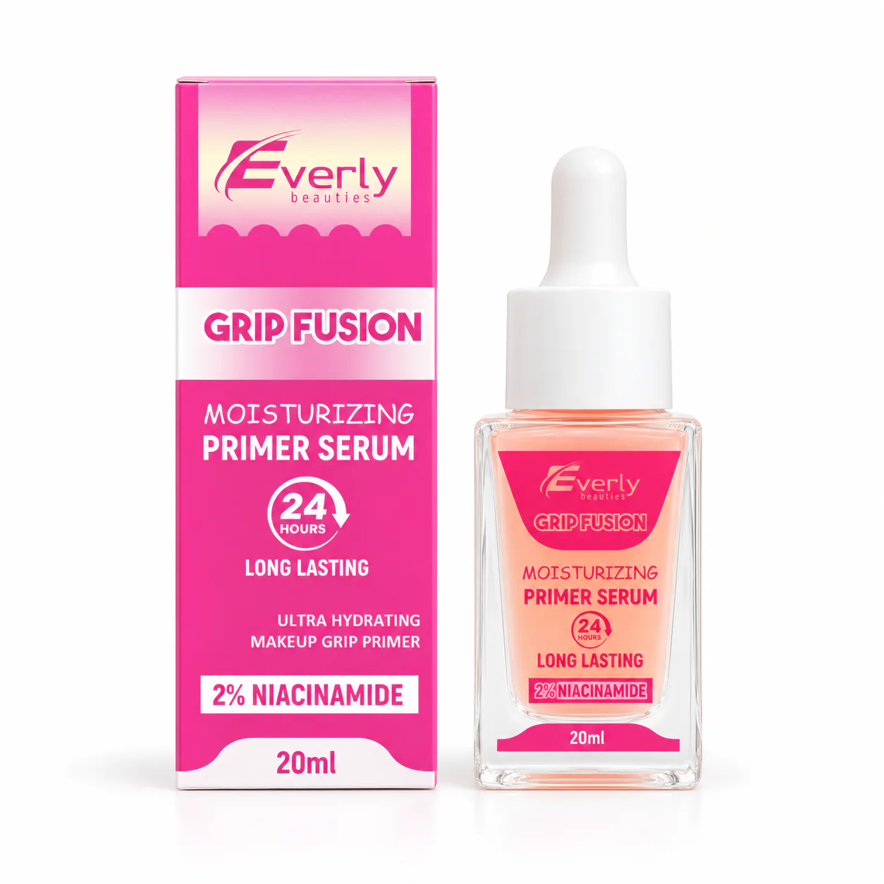 Everly Beauties Grip Fusion Moisturizing Primer Serum with 2% niacinamide - 20ml