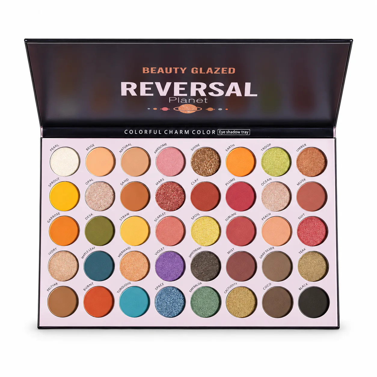 Beauty Glazed Reversal Planet Eyeshadow Palette | Matte, Shimmer & Glitter 40 Shades