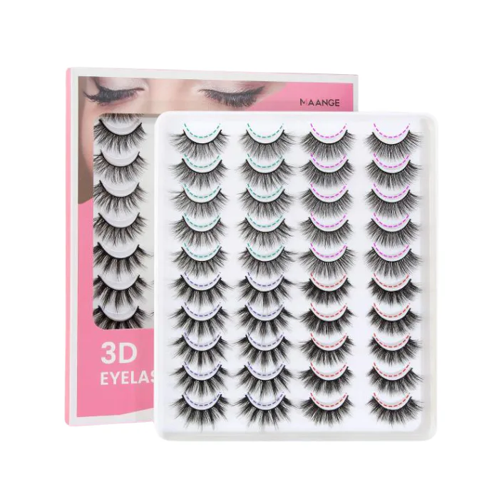 MAANGE 20pairs Flase Eyelash Box – Pink