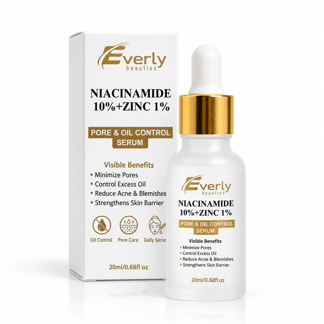Everly Beauties Niacinamide 10% + Zinc 1% Oil Control Serum - 20ml