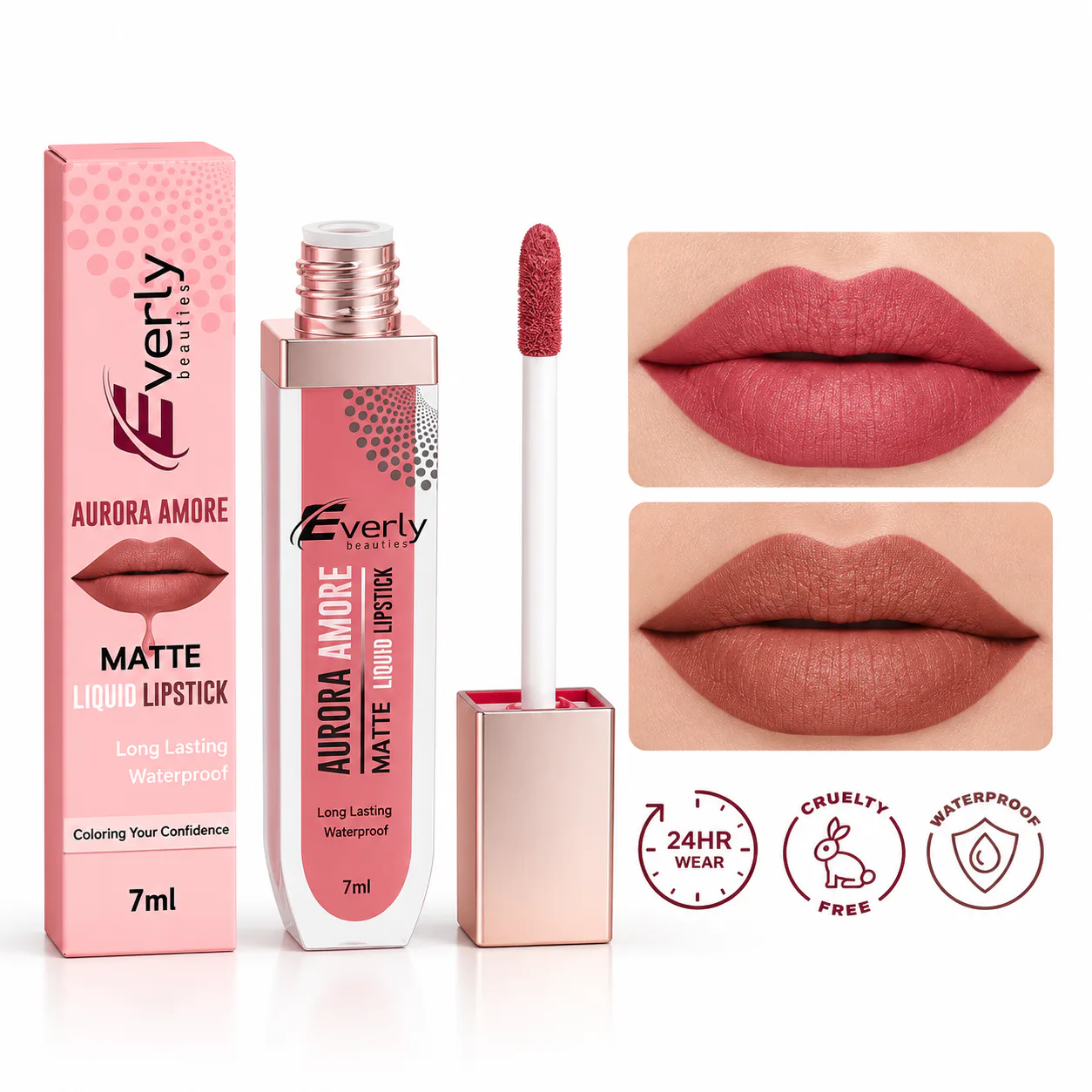 Everly Beauties Aurora Amore Matte Liquid Lipstick