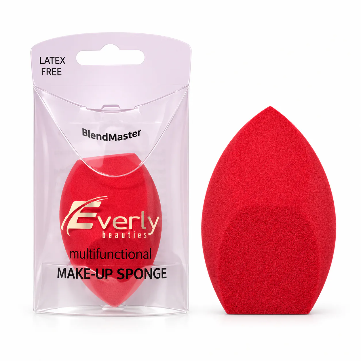 Everly Beauties Multifunctional Makeup Sponge - Red