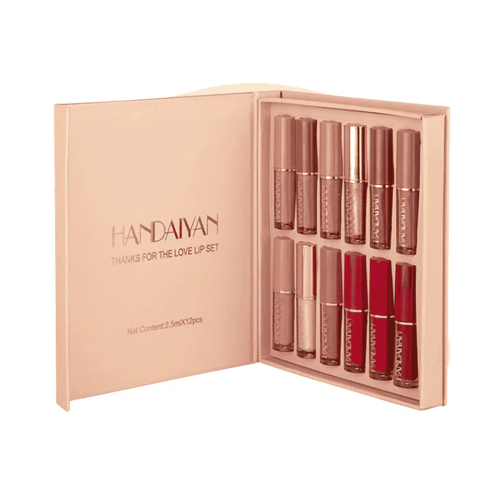 HANDAIYAN 12 Colors Matte Liquid Lipstick Set Waterproof