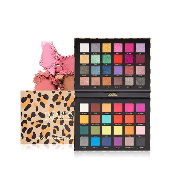 IMAGIC 48 Colors Tiger Print Eyeshadow Palette