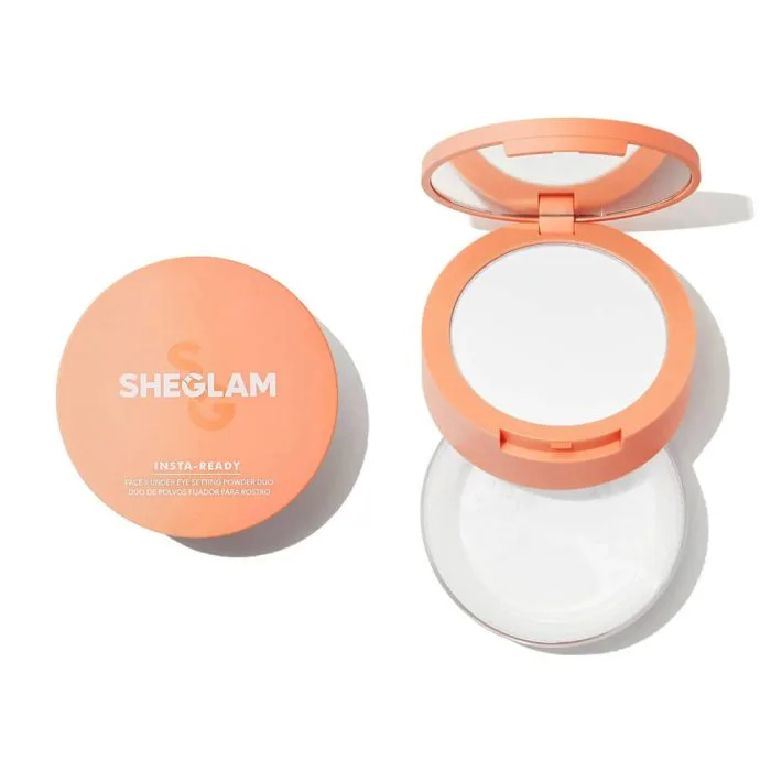 SHEGLAM Insta-Ready Face & Under Eye Setting Loose Powder Duo - Translucent