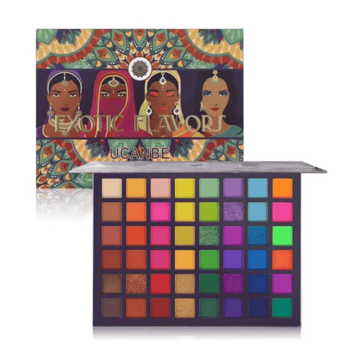 UCANBE Exotic Flavors 48 Colors Neon Eyeshadow Palette | High Pigmented