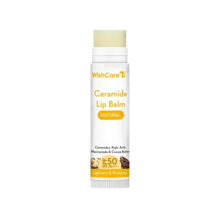 WISHCARE Ceramide Lip Balm with SPF 50 PA+++ - Natural